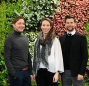 Norman Pratt & Claire White, Weber Shandwick with Chris Upton, Chair The Marketing Society of Ireland and CEO Havas